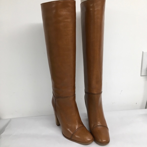 Marc Jacobs  Runway 2020  Tan Boots long, high heel Sz 38 US 7-7.5 New In Box - Picture 9 of 16